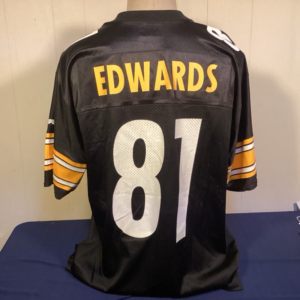 Puma Rare Pittsburgh Steelers Troy Edwards Number 81 Jersey mens size large